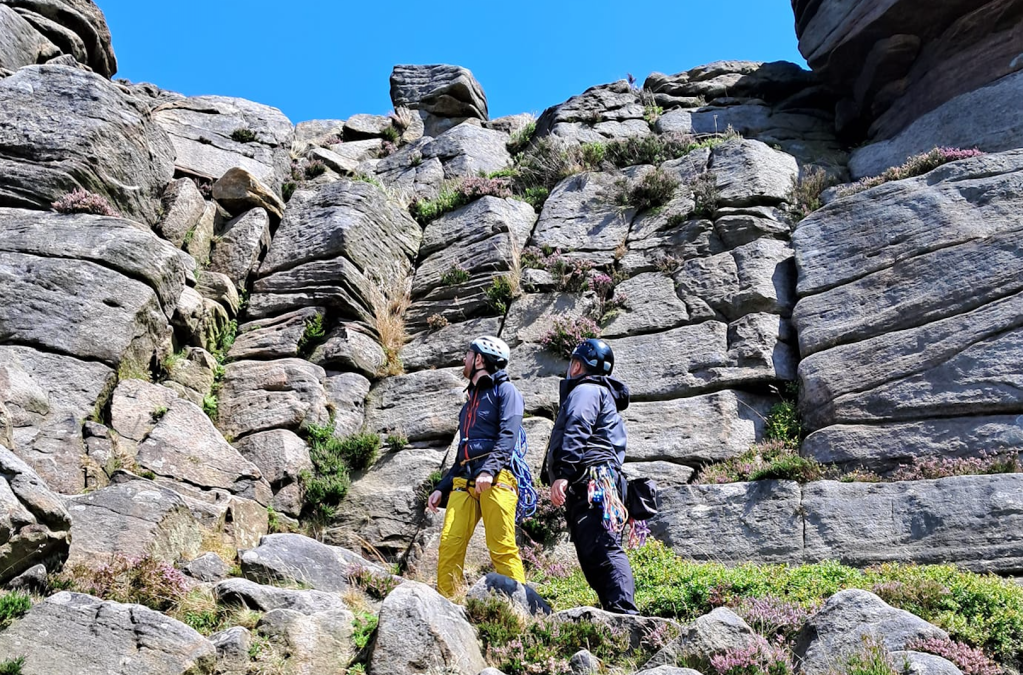 Peak District climbing